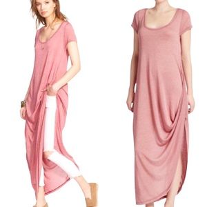 We The Free By FP Harvest Moon Lagenlook Light Heathered Red Maxi Dress